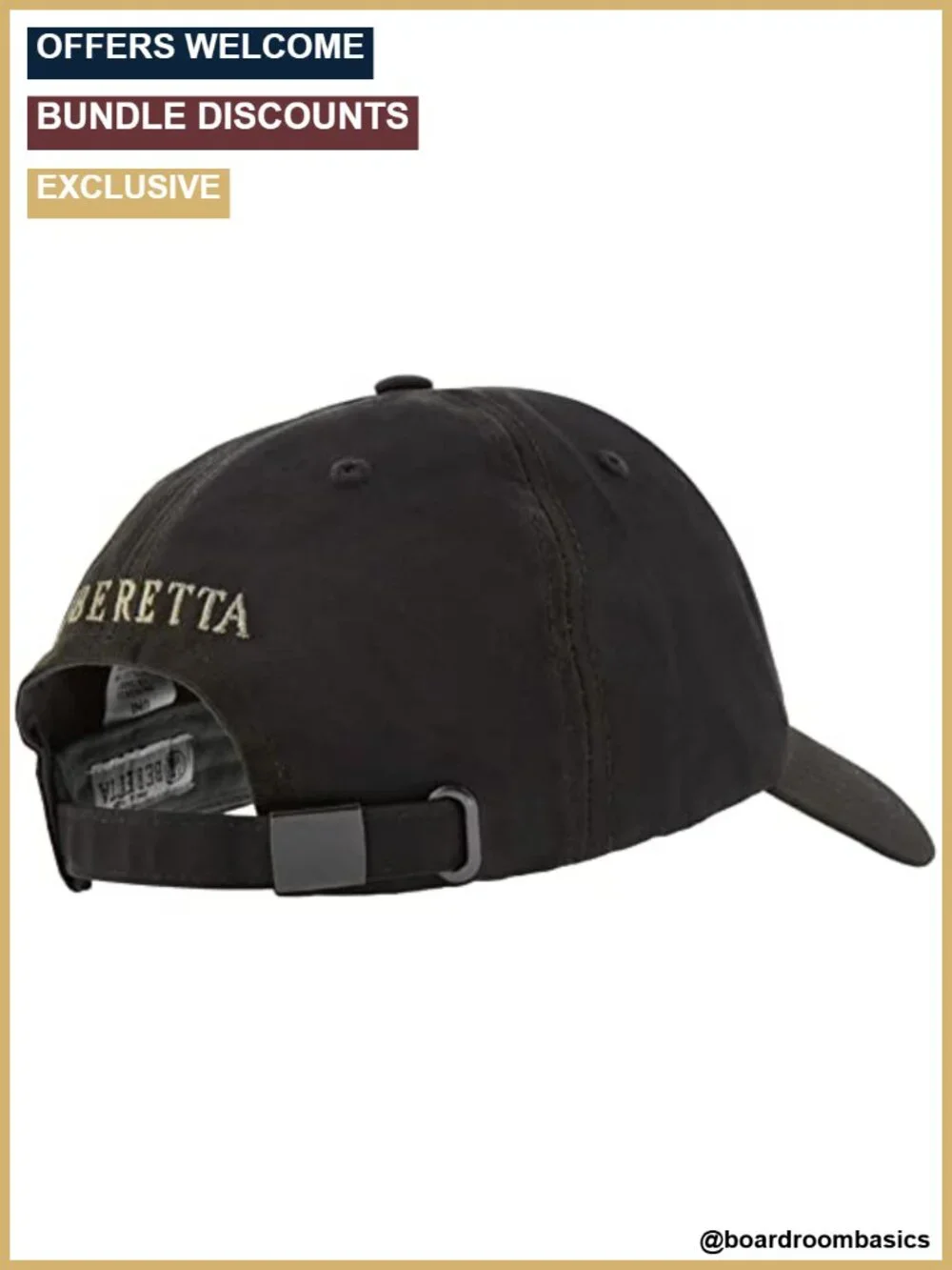 Waxed Cotton Hunting Outdoor Casual Hat Adjustable Trident Logo